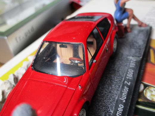Diorama of Alfa Romeo Junior Zagato 1600